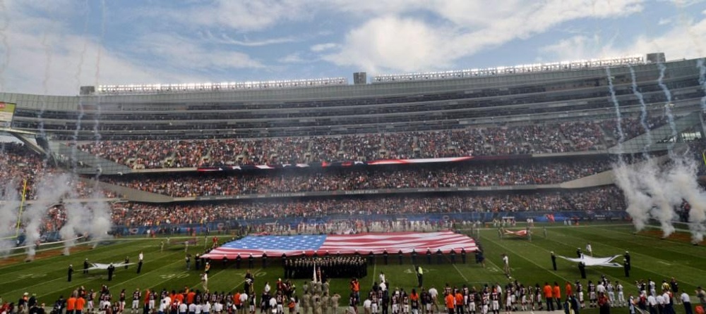 Veterans Day at Chicago Bears game