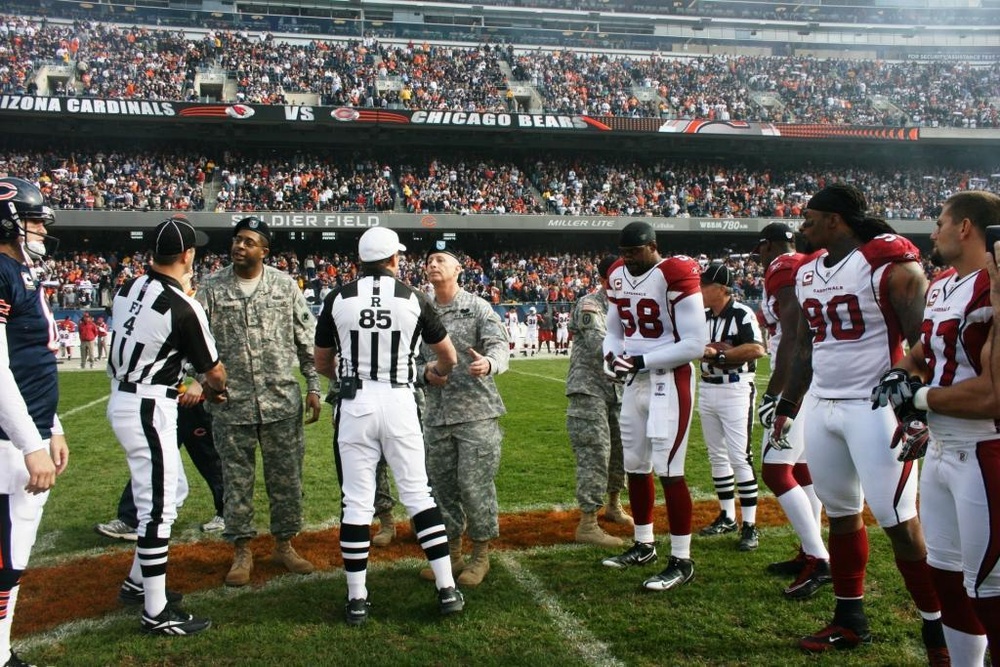 Veterans Day at Chicago Bears game