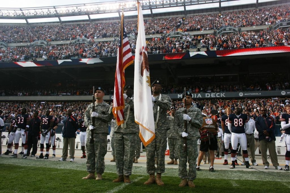 Veterans Day at Chicago Bears game