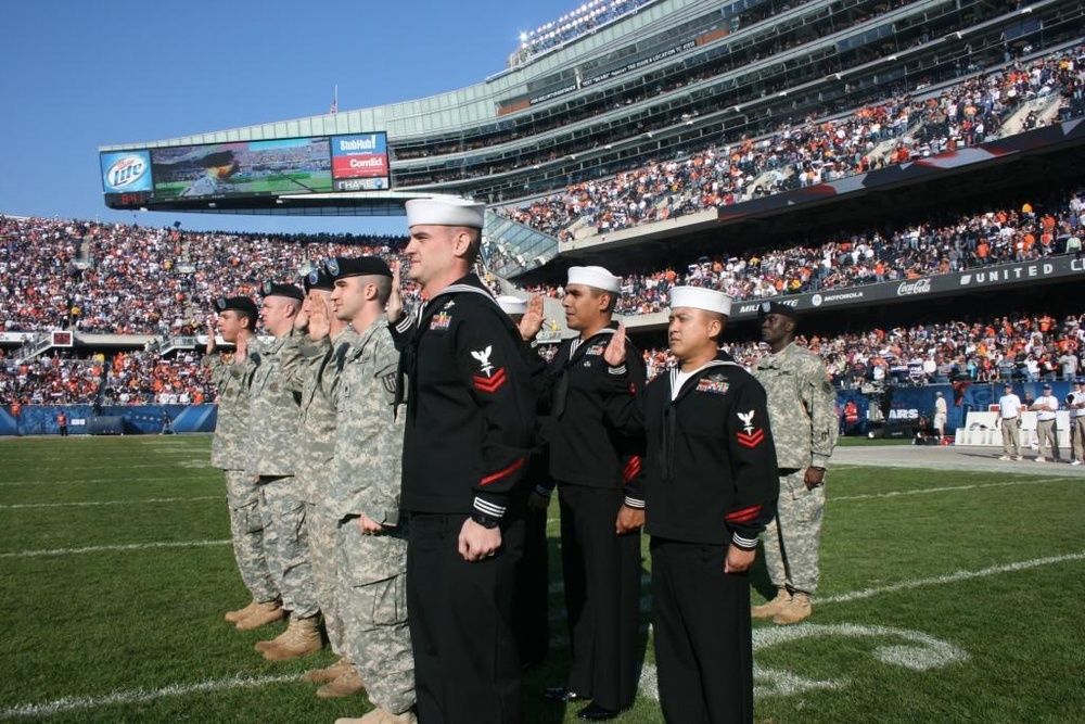 Chicago Bears Honor the Military for Veterans Day at Soldier Field