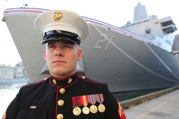 A Calling Answered: Marine's Resolve Steeled by USS New York, Reenlistment at Ground Zero