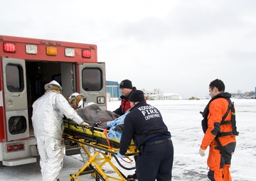 Injured logger medevaced by Coast Guard Air Station Kodiak from Ouzinkie