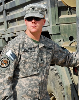 Purple Heart recipient is in safer role for second deployment