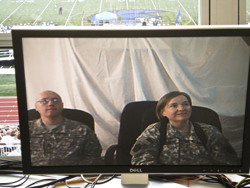 Video teleconferencing keeps Soldiers communicating here and abroad
