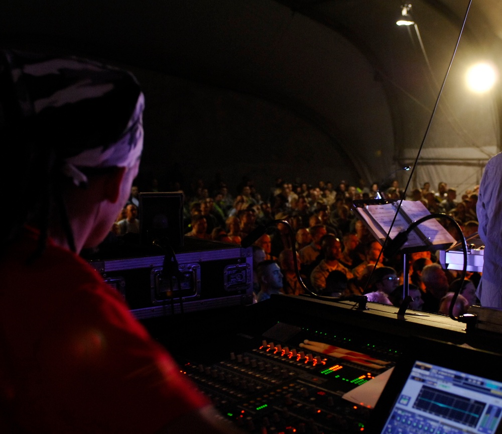 Lt. Dan Band at Bagram Airfield, Afghanistan