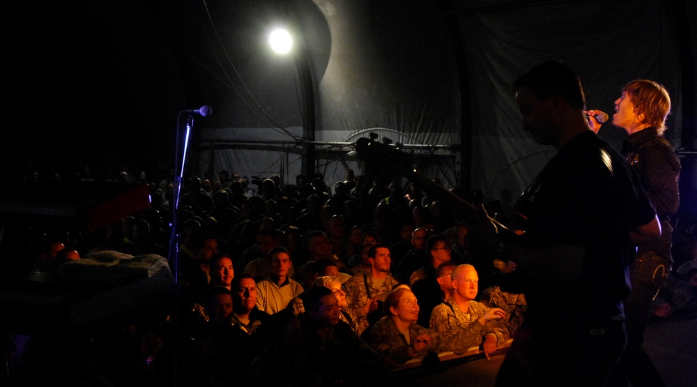 Lt. Dan Band at Bagram Airfield, Afghanistan