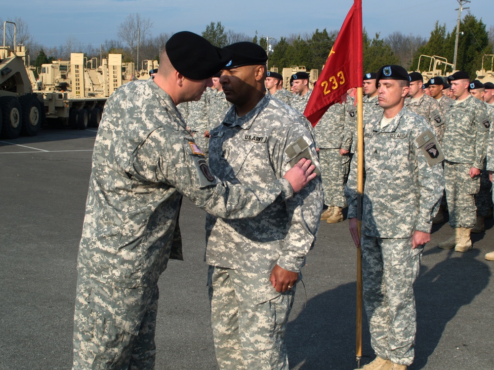 3d ESC Takes Charge of 233rd Trans. Co.