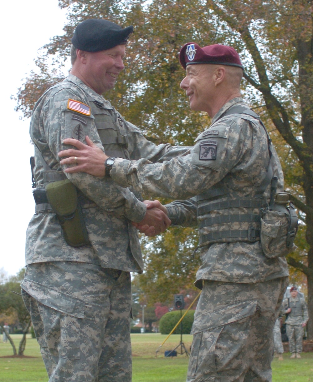 Fort Bragg holds change of command ceremony