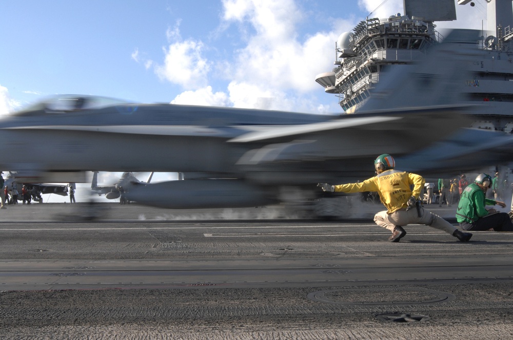 USS Dwight D. Eisenhower Action