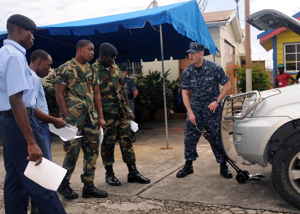 Wasp Conducts ATFP Information Exchange with Jamaican Defense Forces Coast Guard