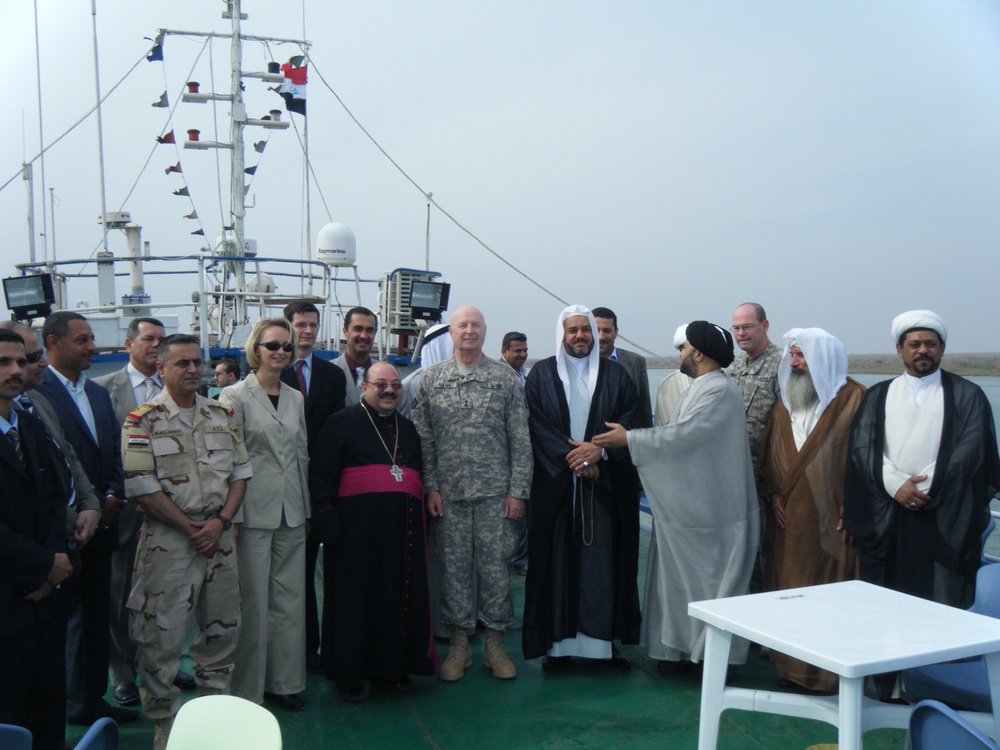 Religious Leaders meet on the Shatt-al-Arab