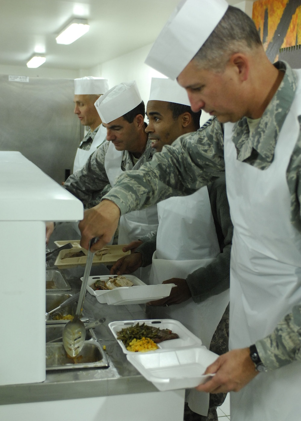 Thanksgiving celebration with deployed family