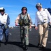 Gen. David H. Petraeus visits the crew of USS Nimitz on Thanksgiving Day