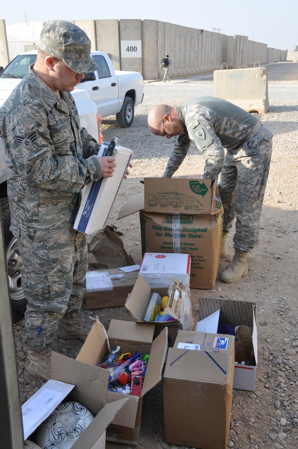 Service members donate time, goods to Iraqis