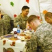Soldiers enjoy Thanksgiving dinner in Afghanistan