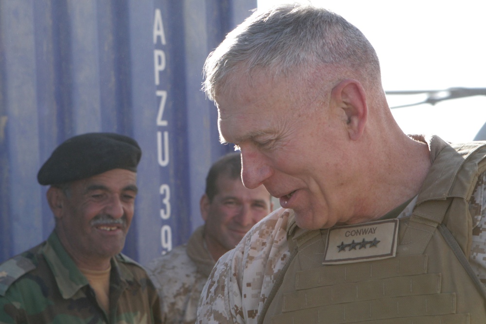 Corps' top leaders address current successes, upcoming challenges during Thanksgiving visit to Marines in Afghanistan