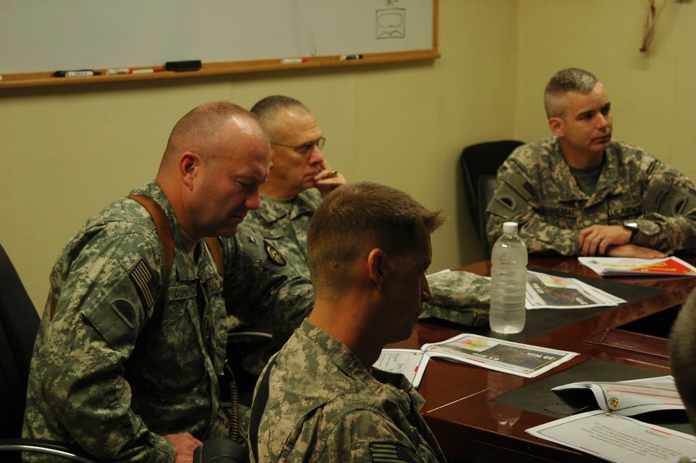 TAG and State CSM Visit Troops