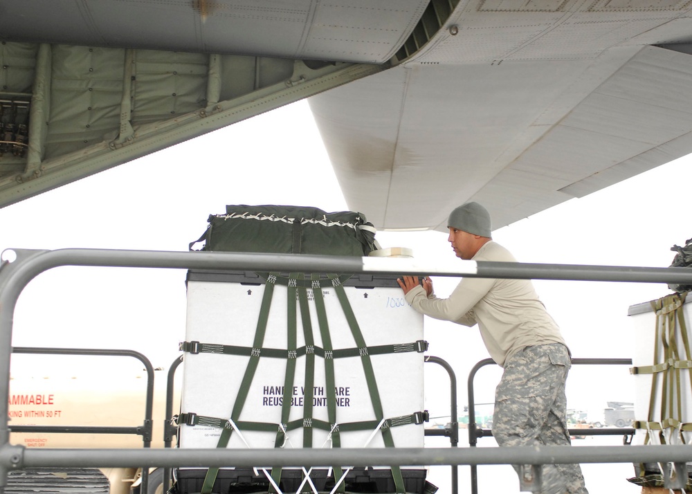 C-130J prepares for airdrop mission