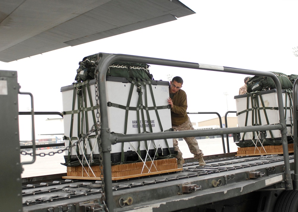 C-130J prepares for airdrop mission