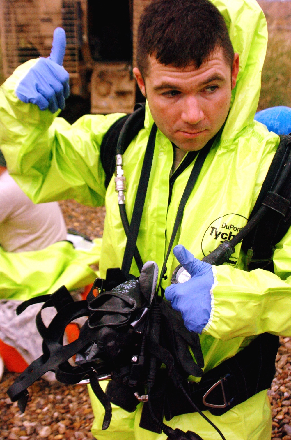 Soldiers conduct HAZMAT exercise