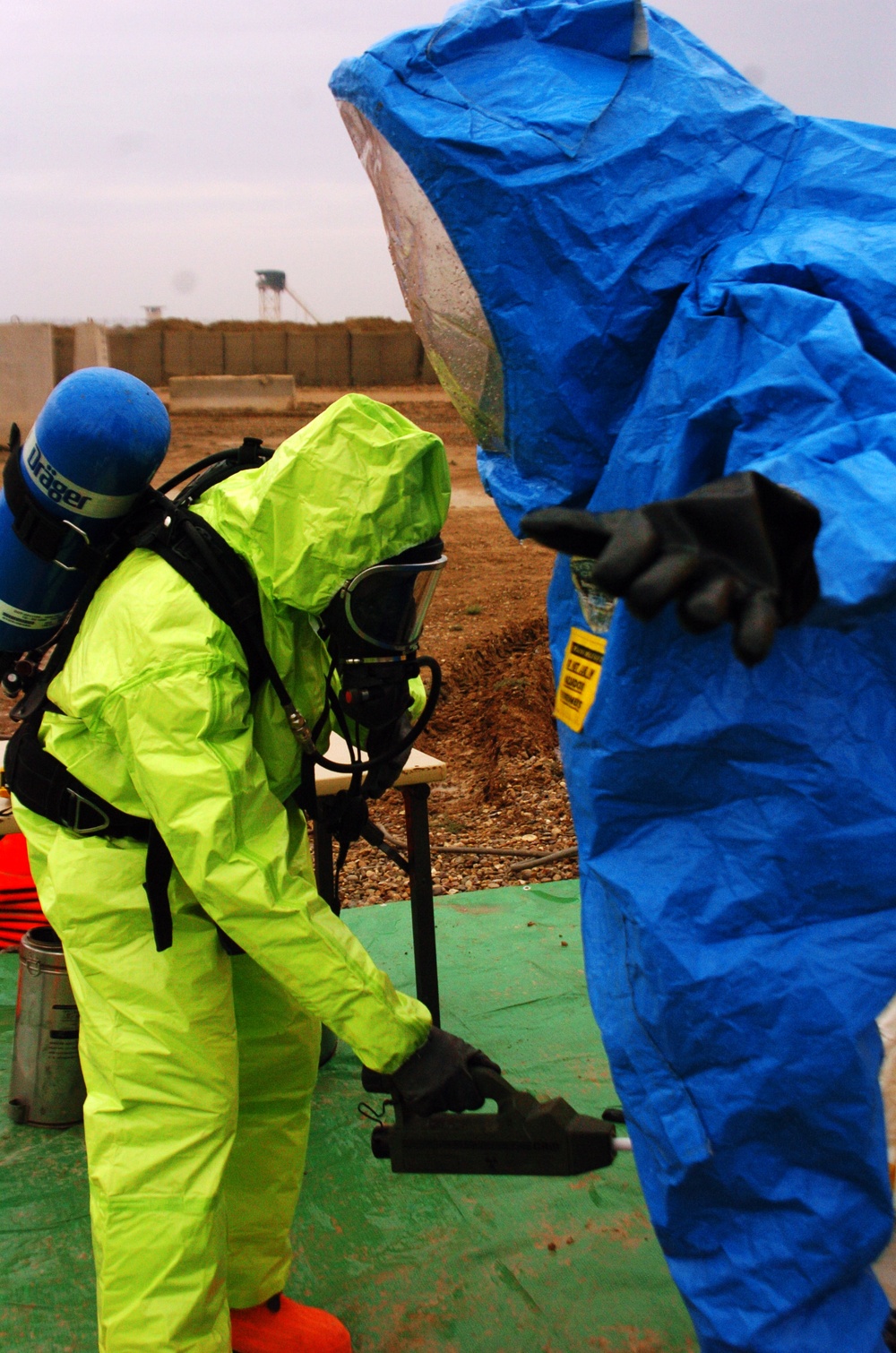 Soldiers conduct HAZMAT exercise