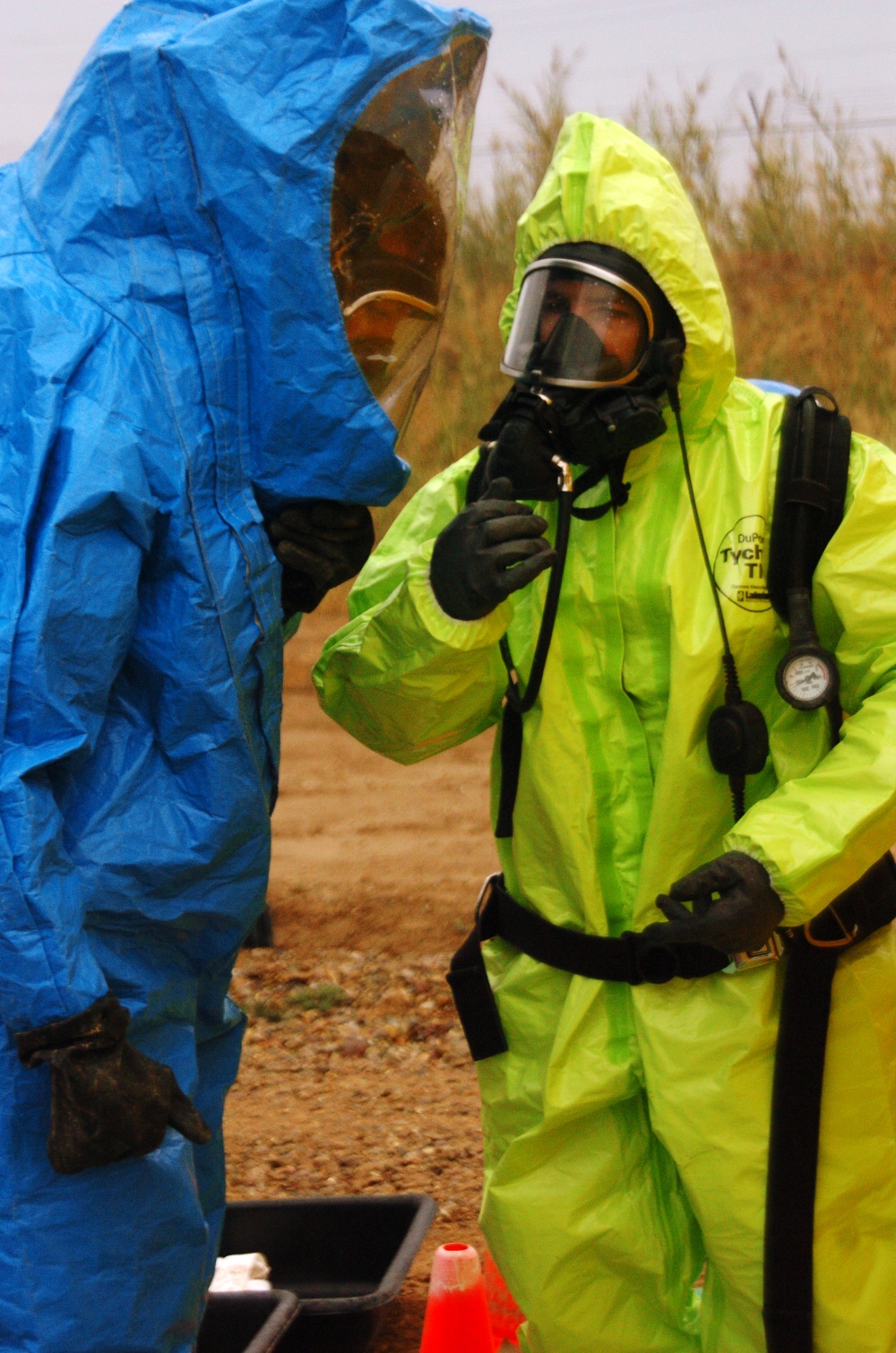 Soldiers conduct HAZMAT exercise