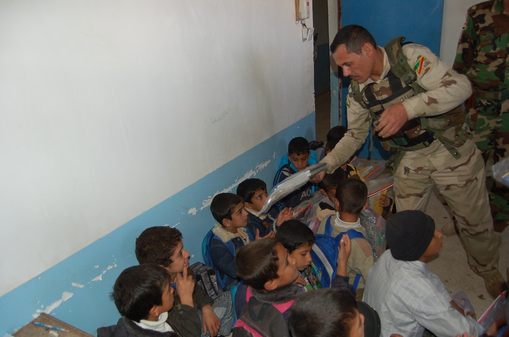 Soldiers participate in Operation: Back to School