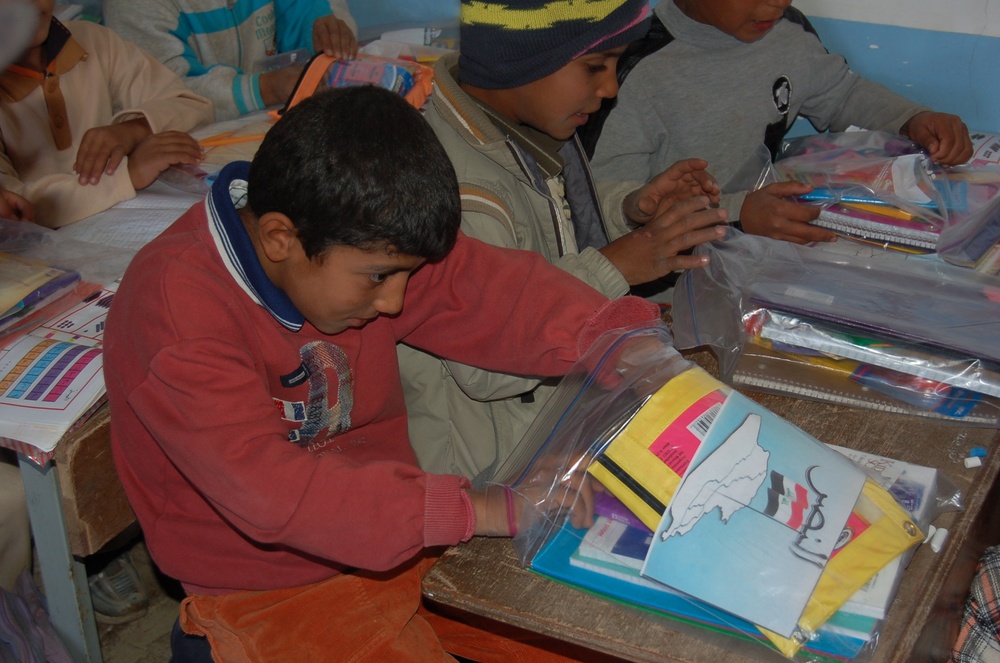 Soldiers participate in Operation: Back to School