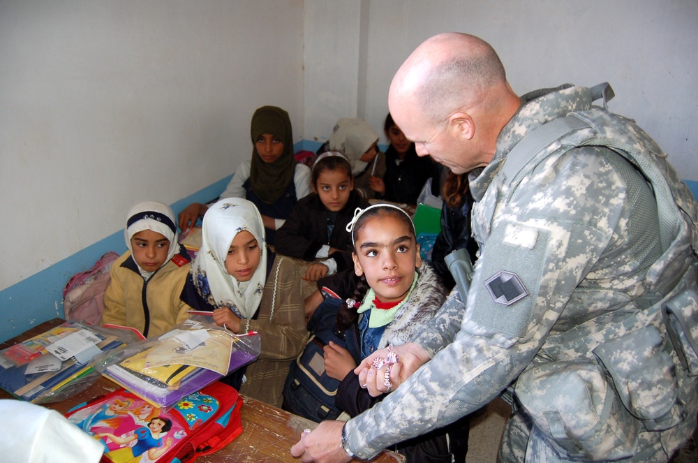 Soldiers participate in Operation: Back to School