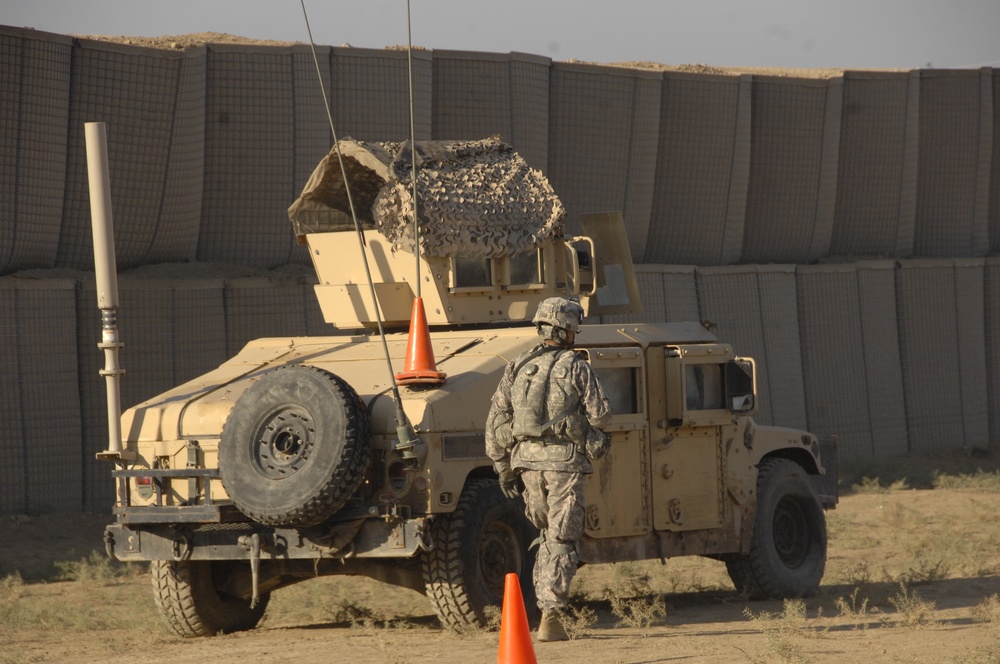 FOB Hammer Soldiers participate in mounted, live fire training