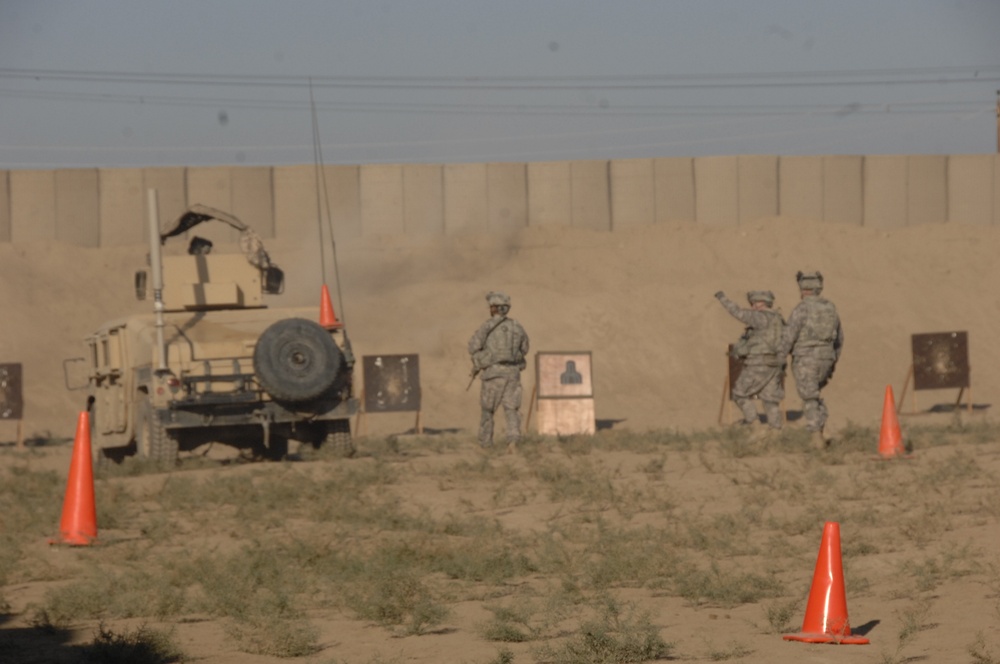 FOB Hammer Soldiers participate in mounted, live fire training