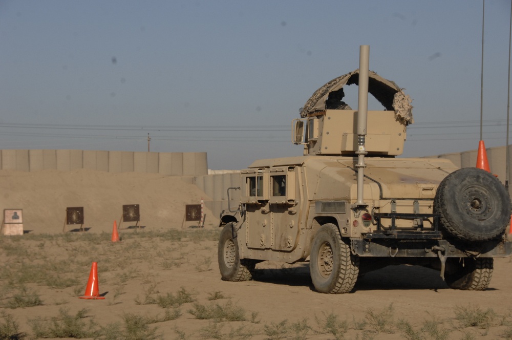 FOB Hammer Soldiers participate in mounted, live fire training