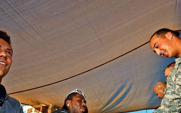 WWE superstars help raise Air Cav morale with visit