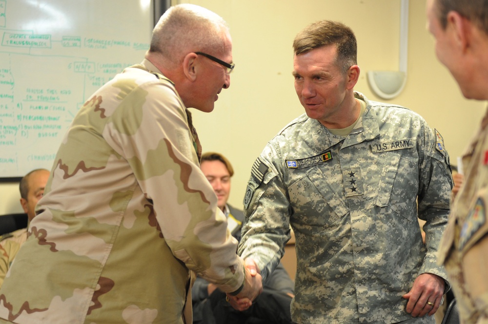 Dvids - Images - Lt. Gen. Caldwell Greeting Lt. Gen. Hans Leijh 