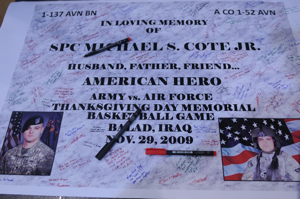 Memorial Basketball game held in honor of fallen Soldier