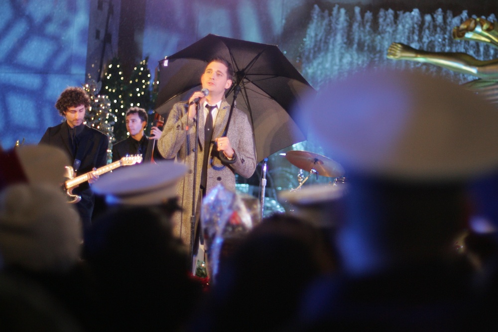 Marines Join Rockefeller Center Tree Lighting
