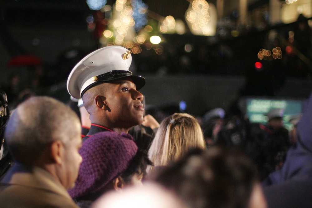Marines Join Rockefeller Center Tree Lighting