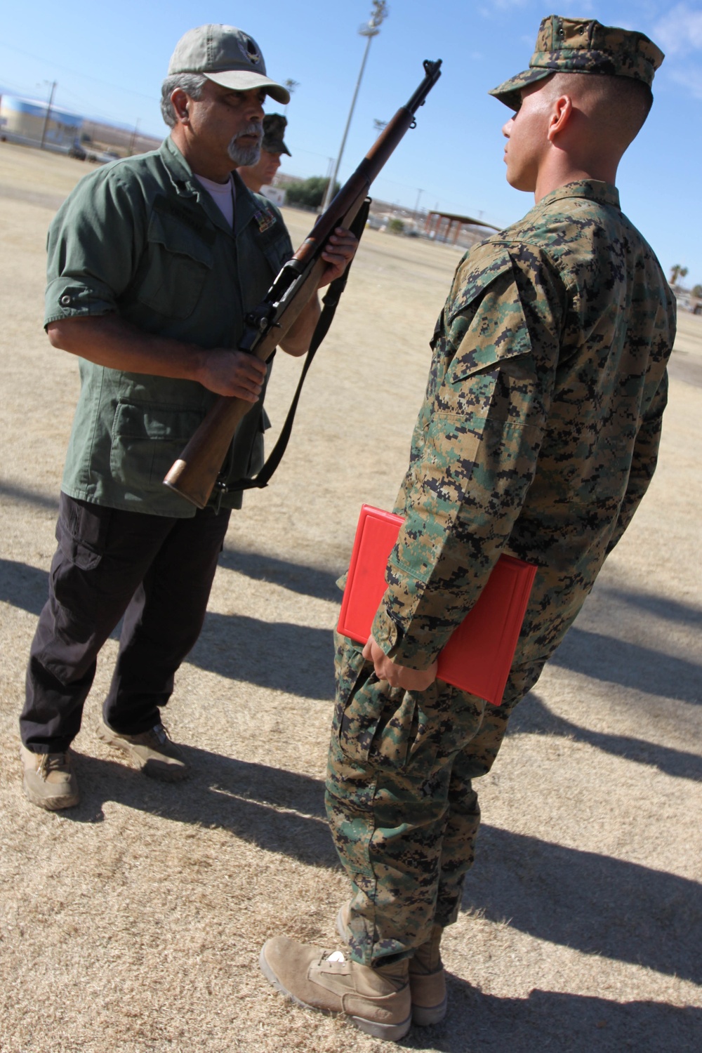 Baker Co. Marine receives M1 Garand