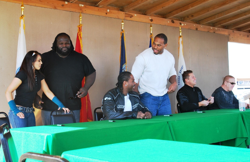 WWE Superstars Visit 2BCT Soldiers