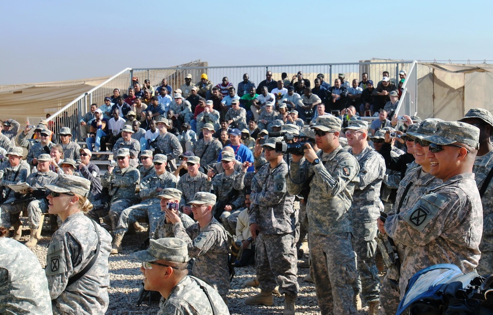 WWE Superstars Visit 2BCT Soldiers