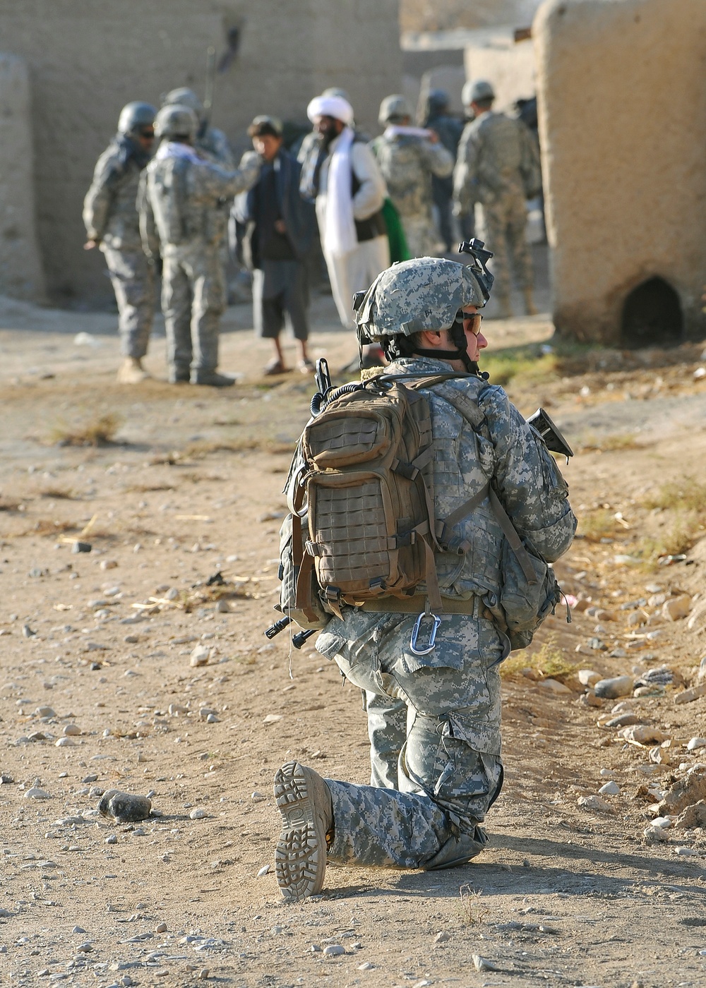 Combined patrol in Afghanistan