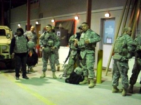 Finance Soldiers on the move in the International Zone