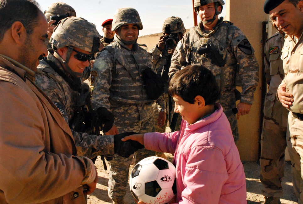 Love of soccer connects U.S., Iraqi children