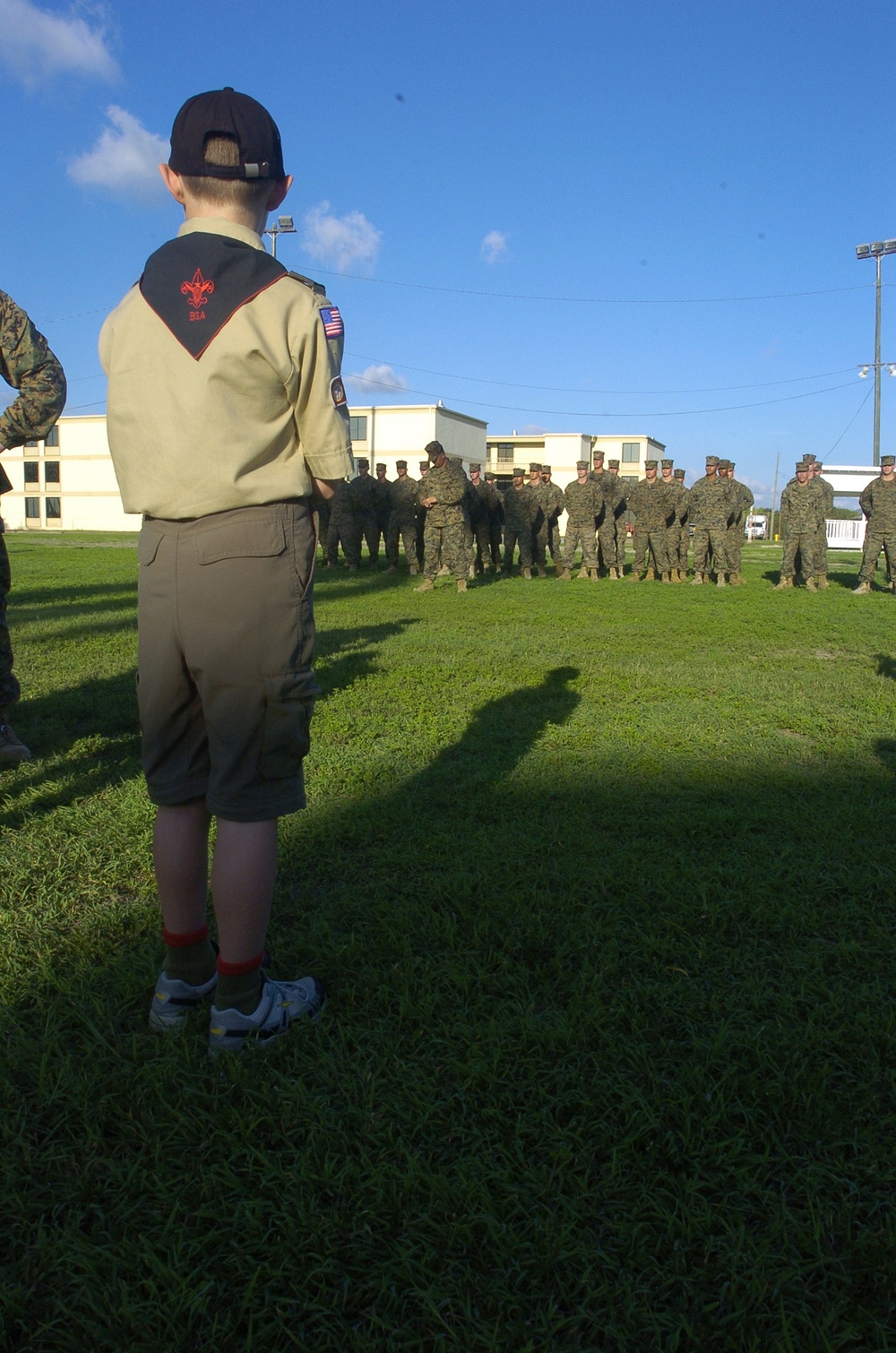 Boy Scouts Deliver Popcorn to Joint Task Guantanamo Marines