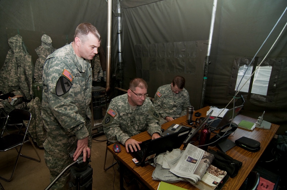 Command tent