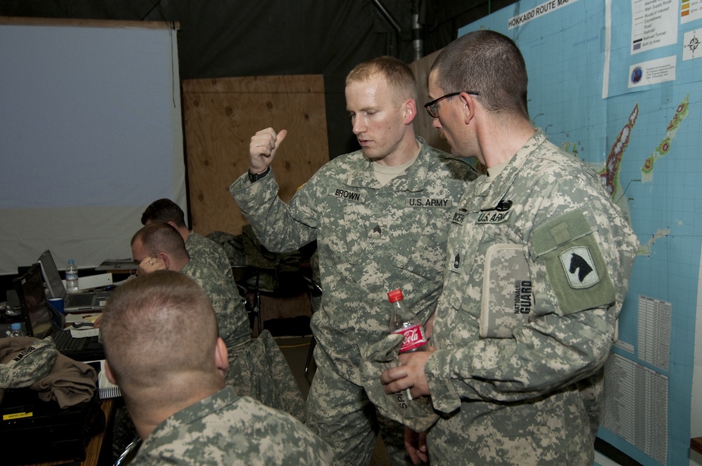 Command tent