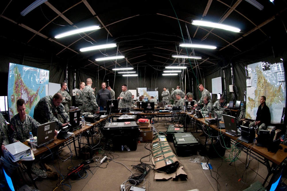 Command tent
