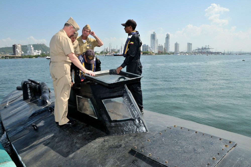 Touring Naval Base Bolivar