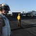 USS Nimitz personnel conduct daily operations at sea