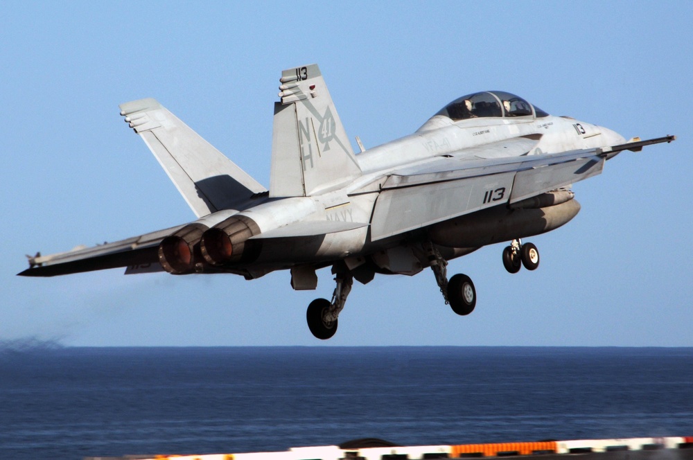 USS Nimitz personnel conduct daily operations at sea